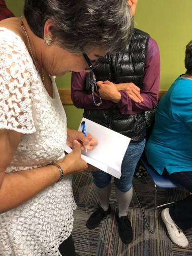 Sue signing books 7818