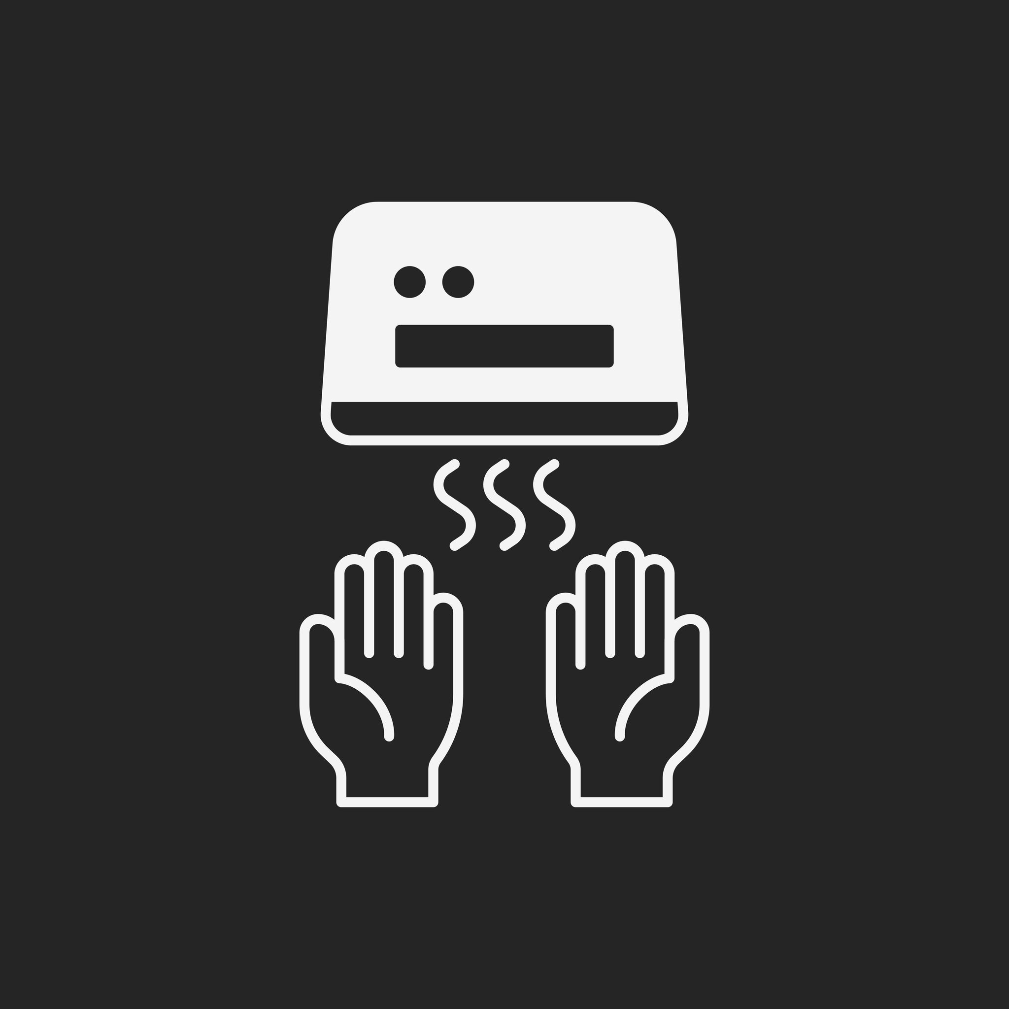 42761954 - hand dryer icon