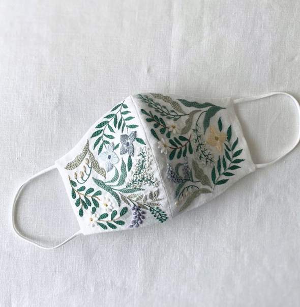 mask embroidered